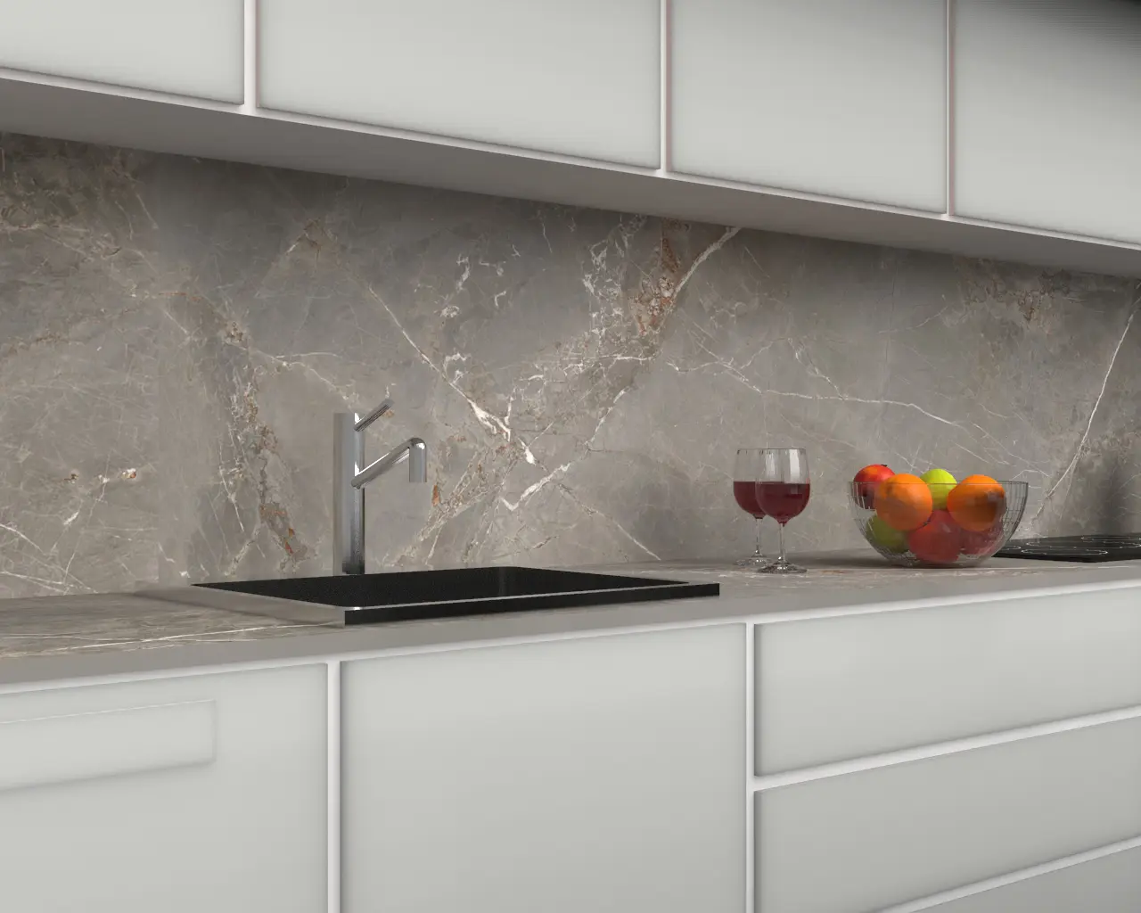 Splashback in optimum surfaces – fior di bosco