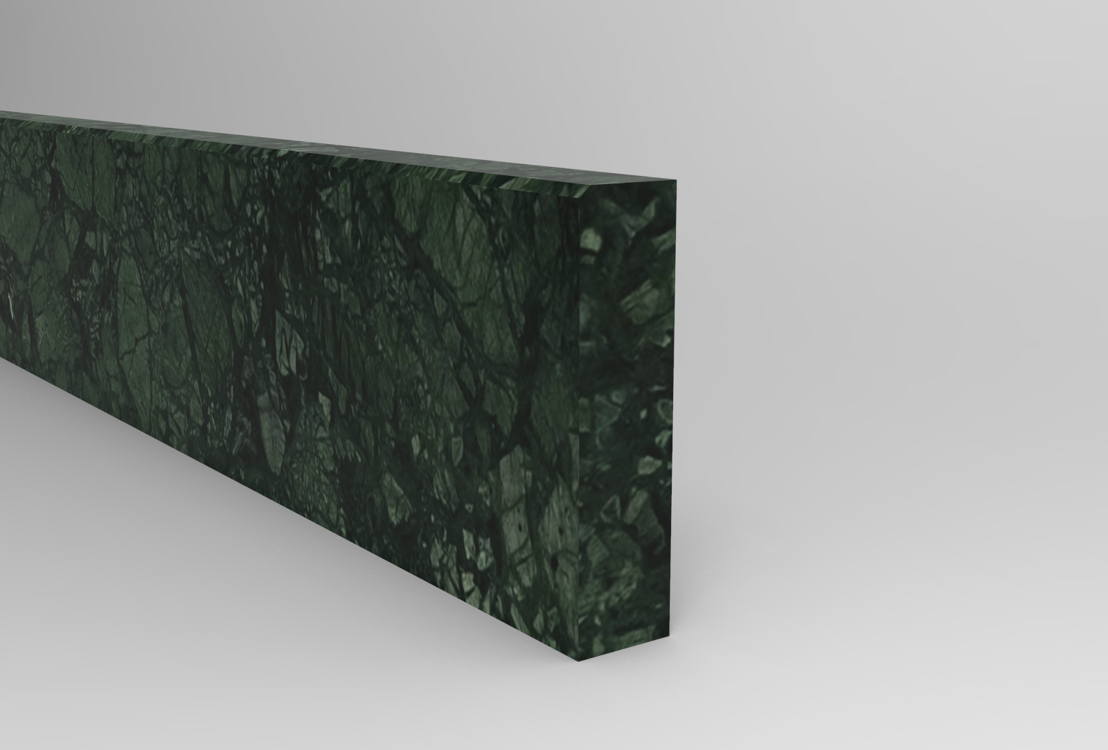 Skirting board in verde guatemala